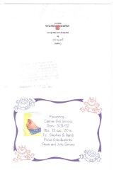 Front and back of item