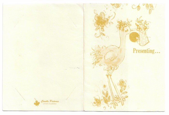 Front and back of item