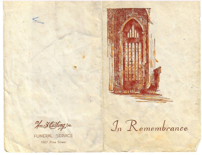 Front and back of item